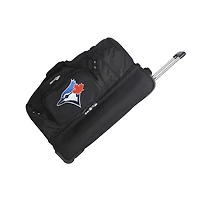 MOJO Toronto Blue Jays Black 27'' 2-Wheel Drop Bottom Rolling Duffel Bag
