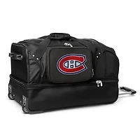 MOJO Montreal Canadiens Black 27'' 2-Wheel Drop Bottom Rolling Duffel Bag