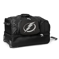 MOJO Tampa Bay Lightning Black 27'' 2-Wheel Drop Bottom Rolling Duffel Bag