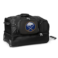 MOJO Buffalo Sabres Black 27'' 2-Wheel Drop Bottom Rolling Duffel Bag