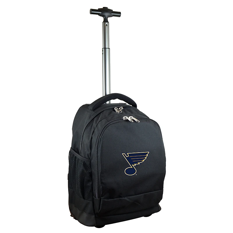 Black St. Louis Blues 19'' Premium Wheeled Backpack