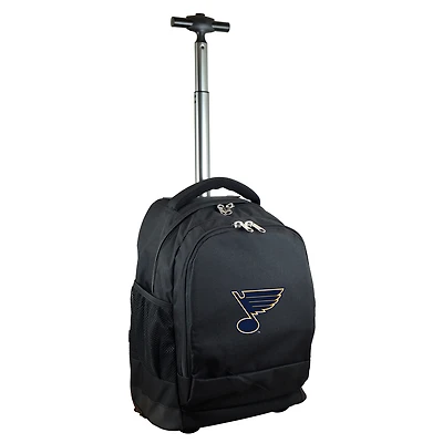Black St. Louis Blues 19'' Premium Wheeled Backpack