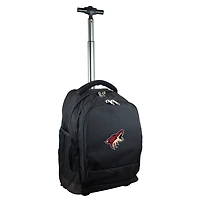 Black Arizona Coyotes 19'' Premium Wheeled Backpack
