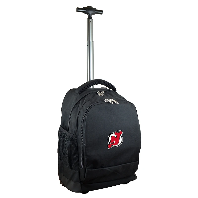 Black New Jersey Devils 19'' Premium Wheeled Backpack