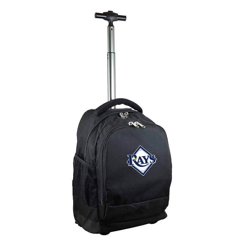 Black Tampa Bay Rays 19'' Premium Wheeled Backpack