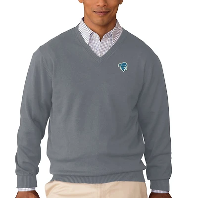 Men's Charcoal Seton Hall Pirates Clubhouse V-Neck Pullover Sweater
