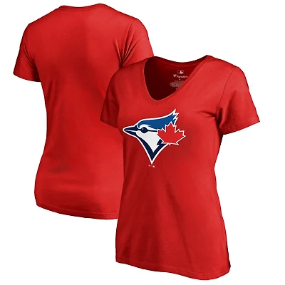 Women's Red Toronto Blue Jays Logo T-Shirt
