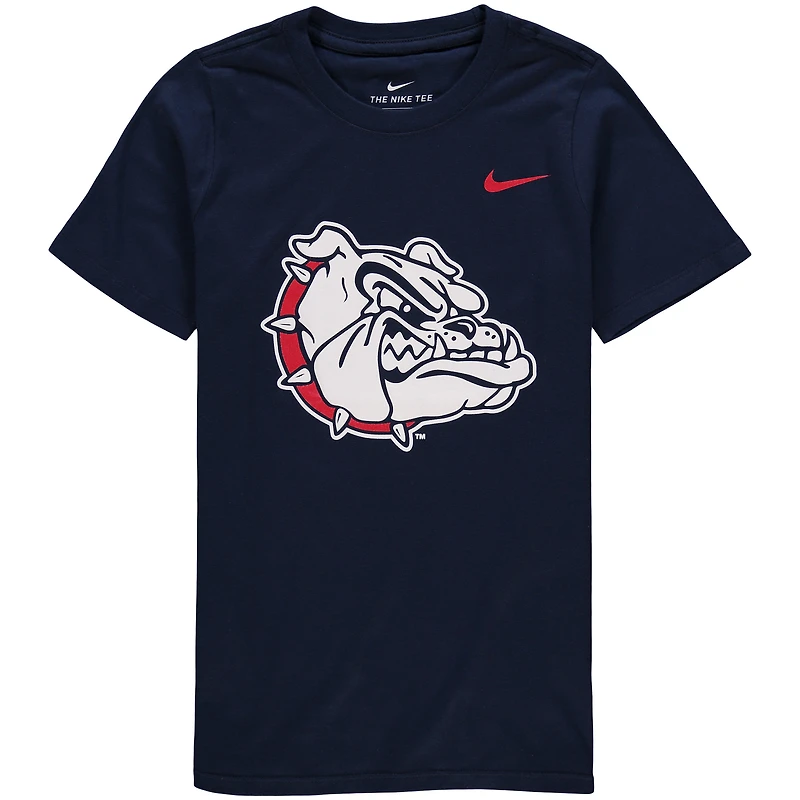 Youth Nike Navy Gonzaga Bulldogs Logo T-Shirt