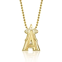 Women's Alex Woo Los Angeles Angels 16" Little Logo 14k Yellow Gold Necklace