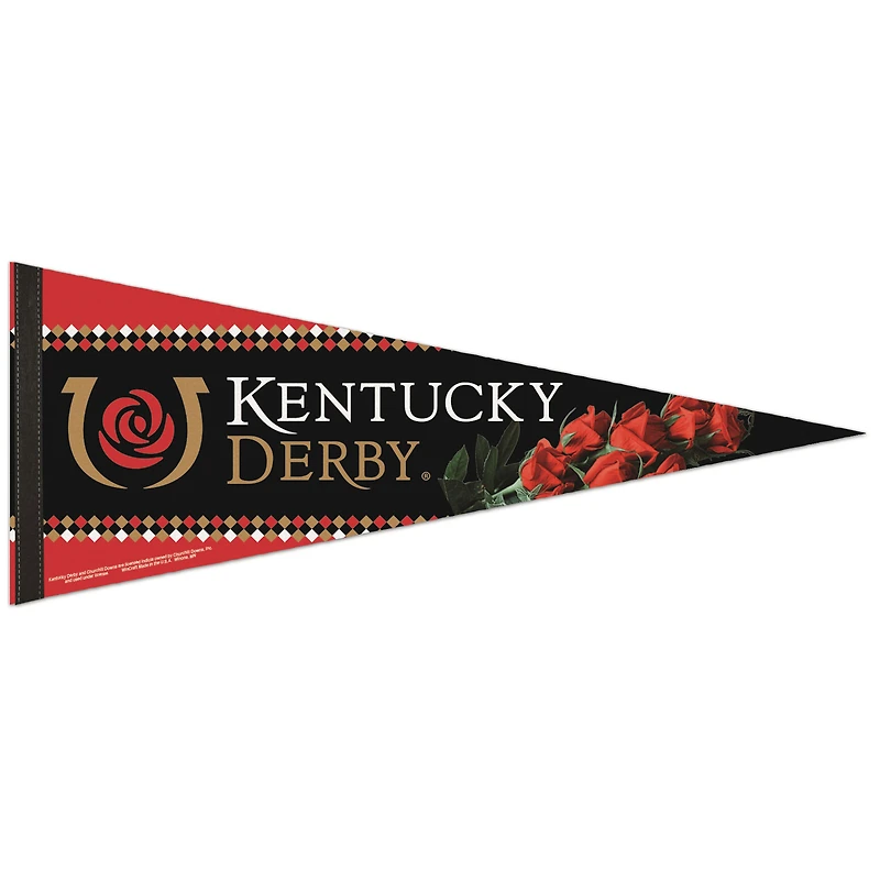 WinCraft Kentucky Derby 12" x 30" Roses Premium Quality Pennant