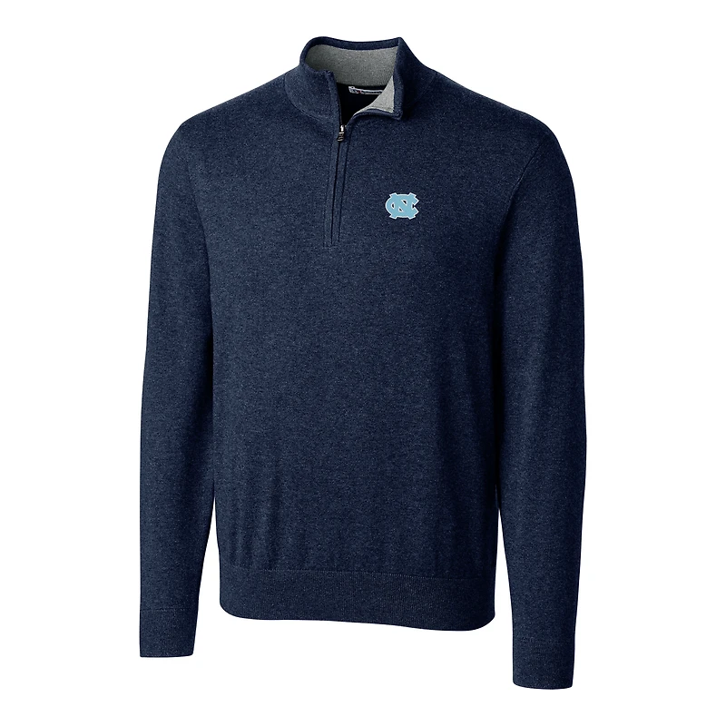Men's Cutter & Buck Navy North Carolina Tar Heels Big & Tall Lakemont Half-Zip Jacket