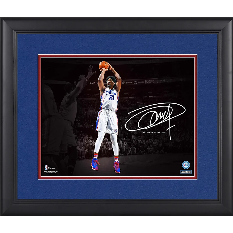 Joel Embiid Philadelphia 76ers Framed 11" x 14" Spotlight Photograph
