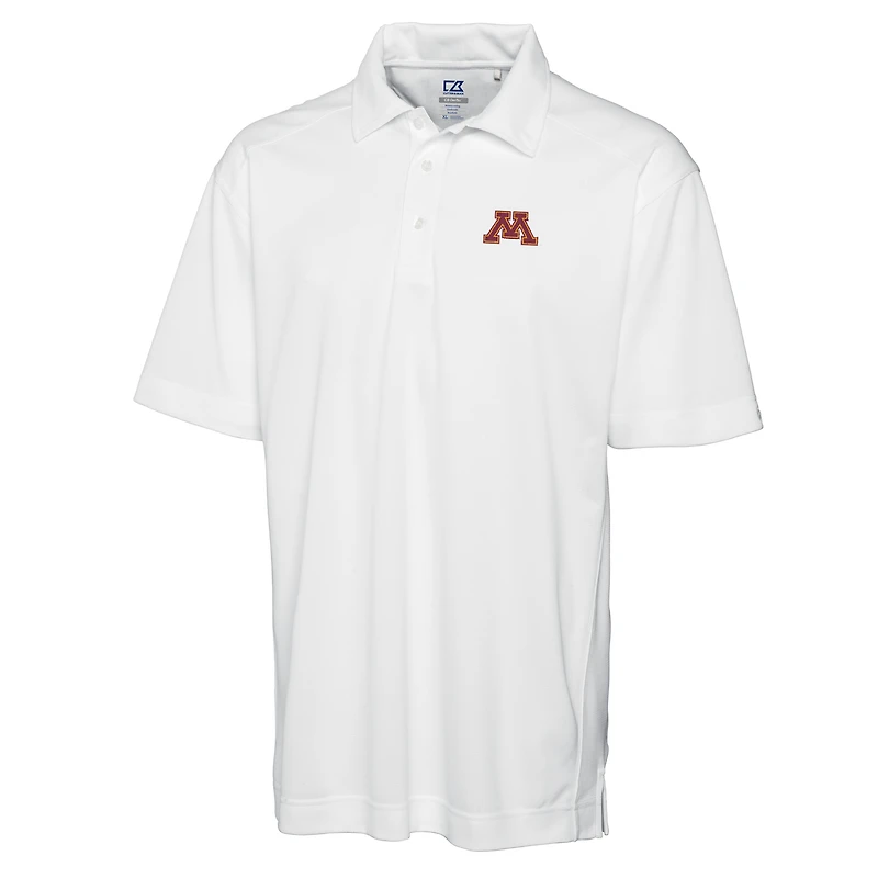 Men's Cutter & Buck White Minnesota Golden Gophers Big & Tall DryTec Genre Polo