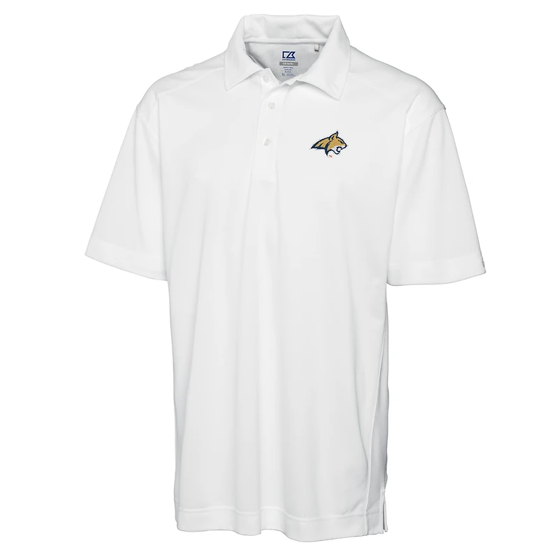 Men's Cutter & Buck White Montana State Bobcats Big & Tall DryTec Genre Polo
