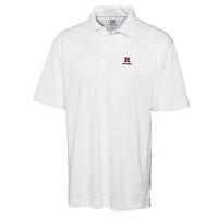 Men's Cutter & Buck White Rutgers Scarlet Knights Big & Tall DryTec Genre Polo