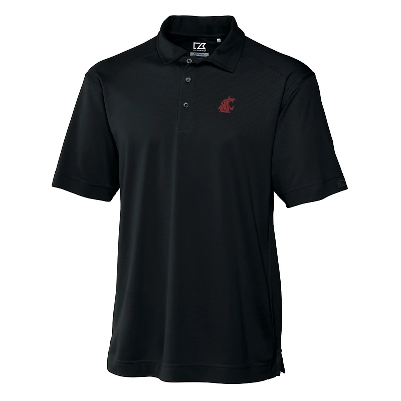 Men's Cutter & Buck Black Washington State Cougars Big & Tall DryTec Genre Polo