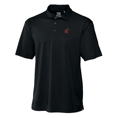 Men's Cutter & Buck Black Washington State Cougars Big & Tall DryTec Genre Polo