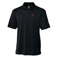 Men's Cutter & Buck Black Washington State Cougars Big & Tall DryTec Genre Polo