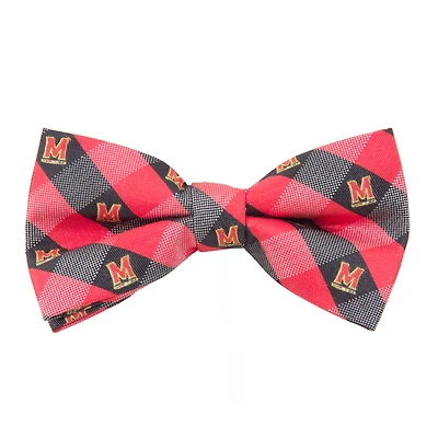 Men's Black Maryland Terrapins Check Bow Tie
