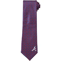 Men's Atlanta Braves Diamante Print Silk Tie