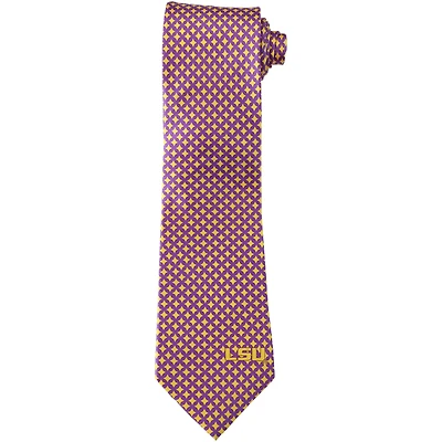 Men's LSU Tigers Diamante Print Silk Tie