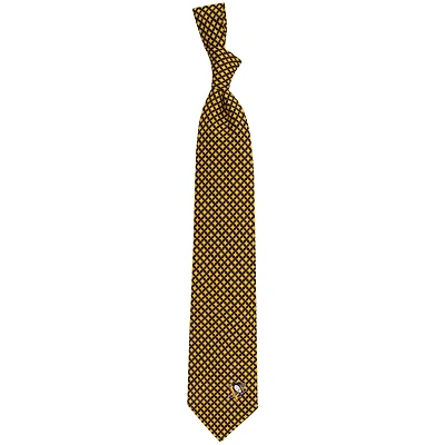 Men's Pittsburgh Penguins Diamante Print Silk Tie