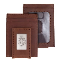 Brown Texas A&M Aggies Leather Front Pocket Wallet