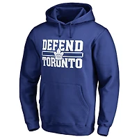 Men's Royal Toronto Maple Leafs Hometown Collection Defend Pullover Hoodie