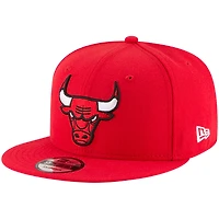Men's New Era Red Chicago Bulls Official Team Color 9FIFTY Snapback Hat