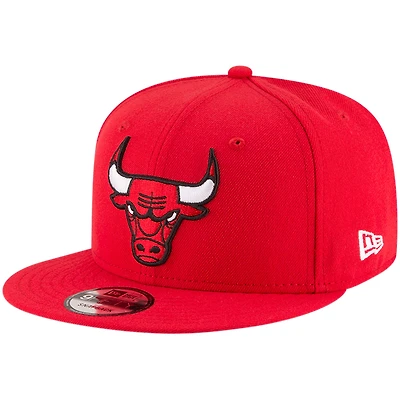 Men's New Era Red Chicago Bulls Official Team Color 9FIFTY Snapback Hat
