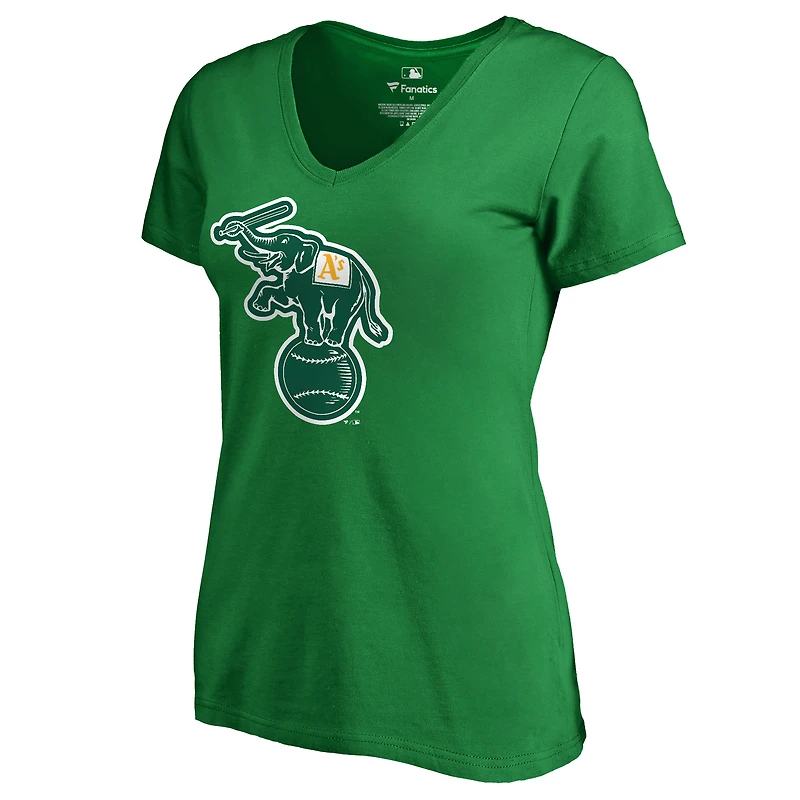 Women's Kelly Green Athletics Cooperstown Collection Forbes T-Shirt