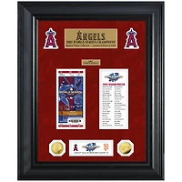 Highland Mint Los Angeles Angels 18" x 22" 2002 World Series Champions Deluxe Coin & Ticket Collection Photo Mint