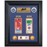 Highland Mint New York Mets 18" x 22" 2-Time World Series Champions Deluxe Coin & Ticket Collection Photo Mint