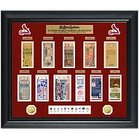 Highland Mint St. Louis Cardinals 30" x 24" 11-Time World Series Champions Deluxe Coin & Ticket Collection Photo Mint