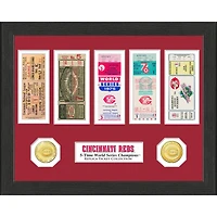 Highland Mint Cincinnati Reds 13" x 13" World Series Ticket Collection