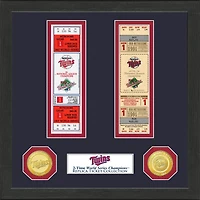 Highland Mint Minnesota Twins 13" x 13" World Series Ticket Collection