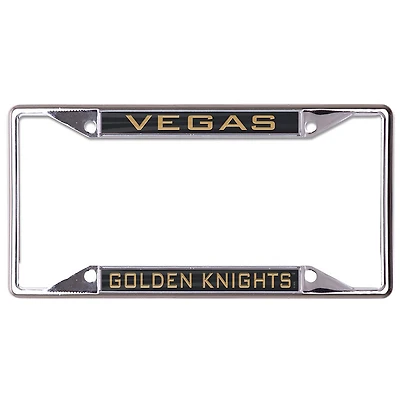 WinCraft Black Vegas Golden Knights Inlaid License Plate Frame