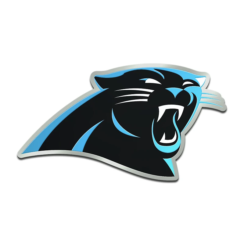 Carolina Panthers Metallic Freeform Logo Auto Emblem