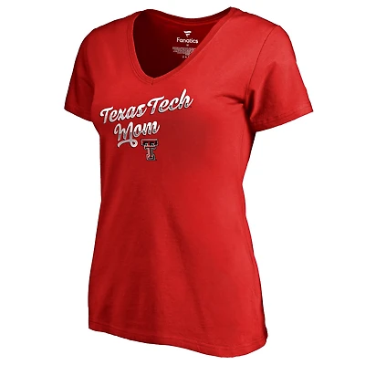 Women's Red Texas Tech Red Raiders Team Mom T-Shirt