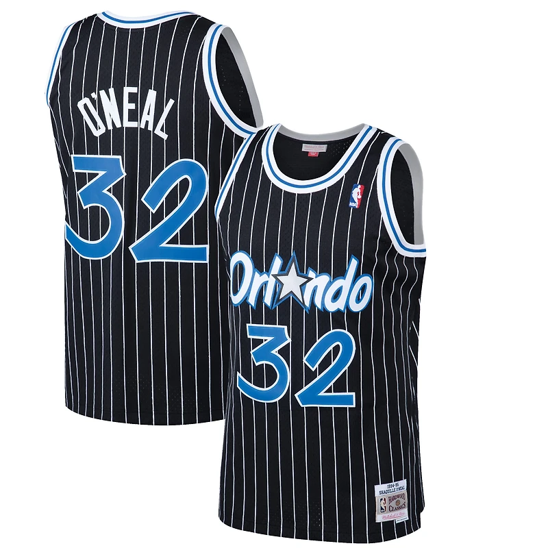 Men's Mitchell & Ness Shaquille O'Neal Black Orlando Magic Hardwood Classics Swingman Jersey