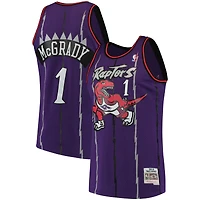 Men's Mitchell & Ness Tracy McGrady Purple Toronto Raptors Hardwood Classics Swingman Jersey