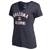 Women's Navy Arizona Wildcats Alumni V-Neck T-Shirt