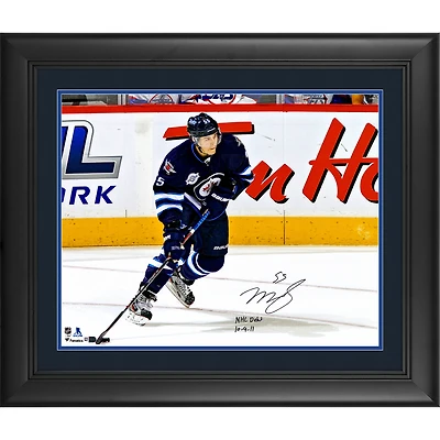 Mark Scheifele Winnipeg Jets Framed Autographed 16" x 20" NHL Debut Photograph with "NHL Debut 10/9/11" Inscription
