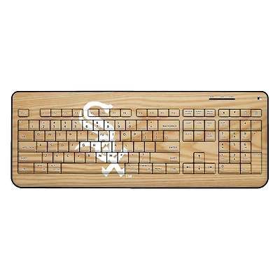 Chicago White Sox Wood Print Wireless USB Keyboard