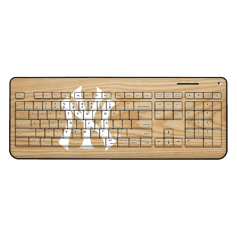 New York Yankees Wood Print Wireless USB Keyboard