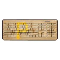 Pittsburgh Pirates Wood Print Wireless USB Keyboard