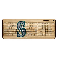 Seattle Mariners Wood Print Wireless USB Keyboard