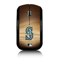 Seattle Mariners Wood Print Wireless USB Mouse