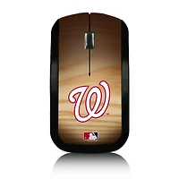 Washington Nationals Wood Print Wireless USB Mouse