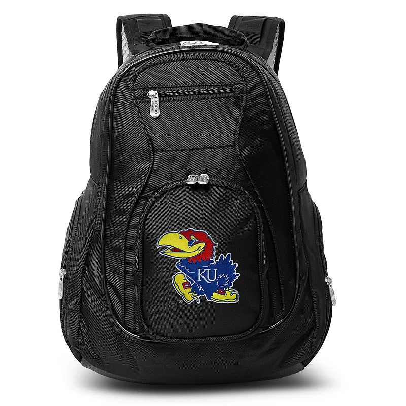 MOJO Black Kansas Jayhawks 19'' Laptop Travel Backpack